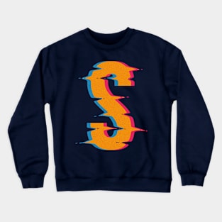 S glitch Crewneck Sweatshirt